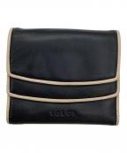 LOEWEロエベ）の古着「3つ折り財布」｜ネイビー×グレー