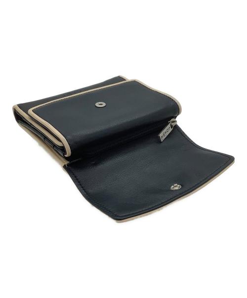LOEWE（ロエベ）LOEWE (ロエベ) 3つ折り財布 ネイビー×グレーの古着・服飾アイテム