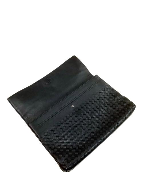 BOTTEGA VENETA（ボッテガベネタ）BOTTEGA VENETA (ボッテガベネタ) クラッチバッグ ブラックの古着・服飾アイテム