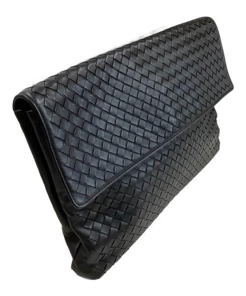 BOTTEGA VENETA（ボッテガベネタ）BOTTEGA VENETA (ボッテガベネタ) クラッチバッグ ブラックの古着・服飾アイテム