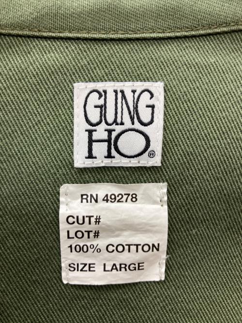 GUNG HO（ガンホー）GUNG HO (ガンホー) FREAK'S STORE (フリークスストア) 211-1003　ミリタリージャケット オリーブ サイズ:Lの古着・服飾アイテム