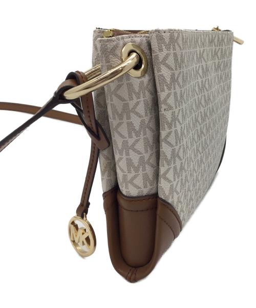 MICHAEL KORS（マイケルコース）MICHAEL KORS (マイケルコース) ショルダーバッグ グレー×ブラウンの古着・服飾アイテム
