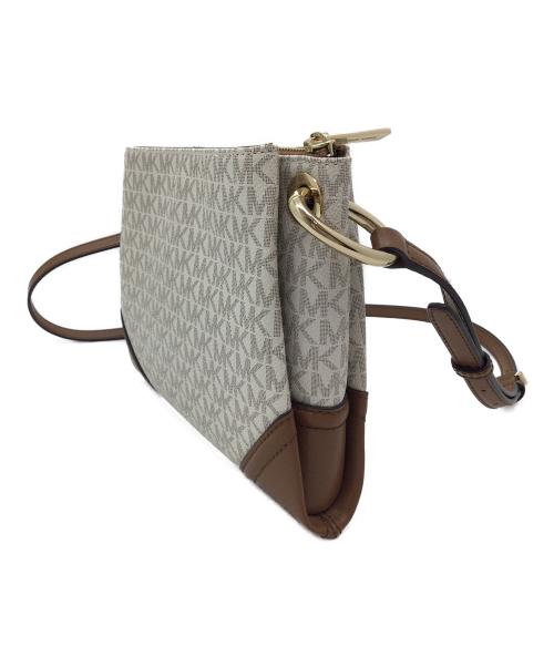MICHAEL KORS（マイケルコース）MICHAEL KORS (マイケルコース) ショルダーバッグ グレー×ブラウンの古着・服飾アイテム