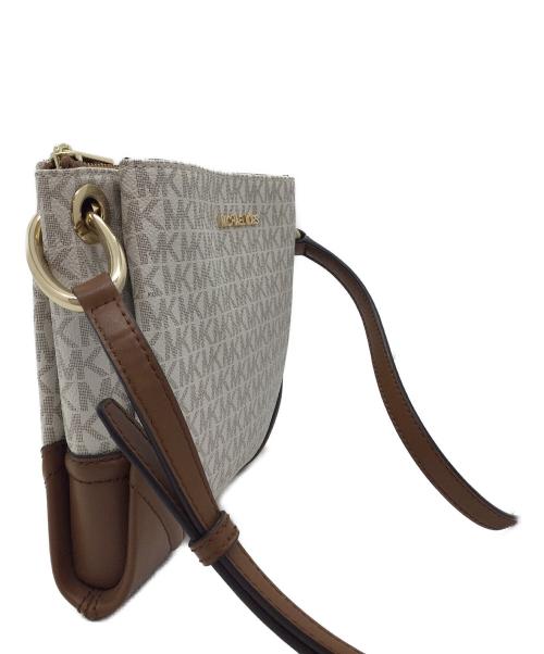MICHAEL KORS（マイケルコース）MICHAEL KORS (マイケルコース) ショルダーバッグ グレー×ブラウンの古着・服飾アイテム