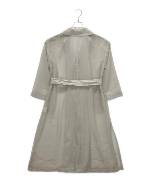 CADUNE（カデュネ）CADUNE (カデュネ) 70129430　シアーコート ライトグレー サイズ:36の古着・服飾アイテム