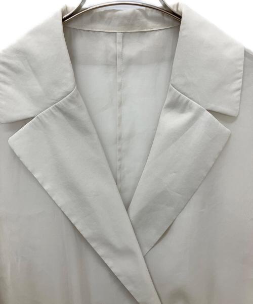 CADUNE（カデュネ）CADUNE (カデュネ) 70129430　シアーコート ライトグレー サイズ:36の古着・服飾アイテム