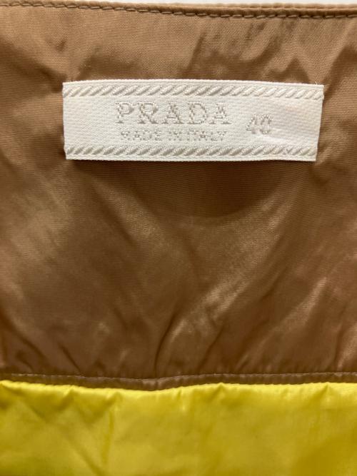 PRADA（プラダ）PRADA (プラダ) ナイロンスカート ベージュ サイズ:40の古着・服飾アイテム