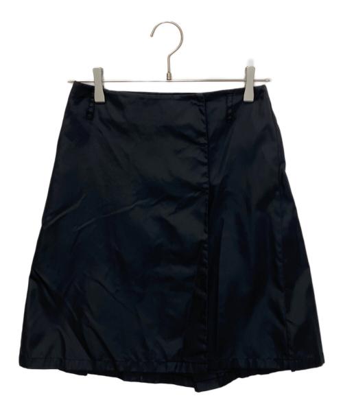 PRADA（プラダ）PRADA (プラダ) ナイロンスカート ブラック サイズ:38の古着・服飾アイテム