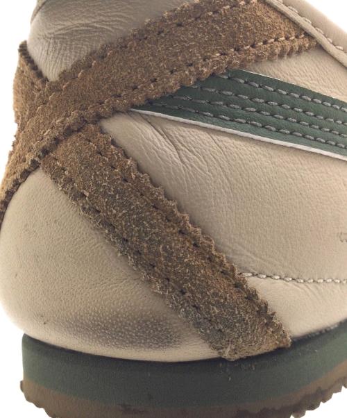 Onitsuka Tiger（オニツカタイガー）Onitsuka Tiger (オニツカタイガー) MEXICO'66 ベージュ×グリーン サイズ:CM27.5、EURO43.5、US9 1/2、UK8 1/2、BR41、CN275(2.5)の古着・服飾アイテム