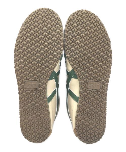 Onitsuka Tiger（オニツカタイガー）Onitsuka Tiger (オニツカタイガー) MEXICO'66 ベージュ×グリーン サイズ:CM27.5、EURO43.5、US9 1/2、UK8 1/2、BR41、CN275(2.5)の古着・服飾アイテム