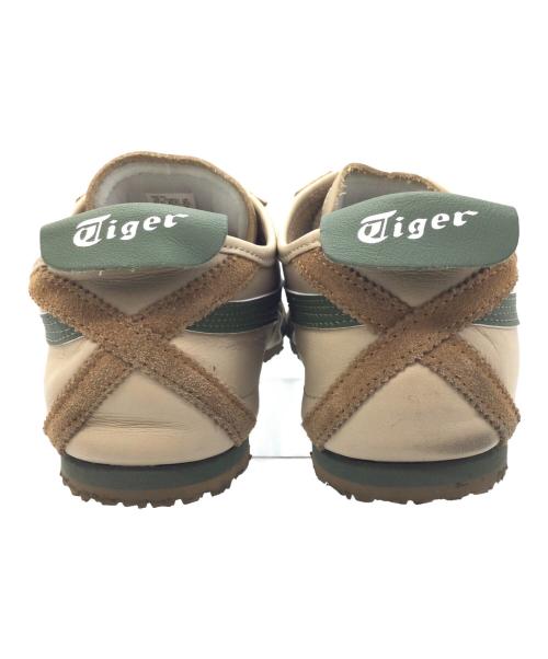 Onitsuka Tiger（オニツカタイガー）Onitsuka Tiger (オニツカタイガー) MEXICO'66 ベージュ×グリーン サイズ:CM27.5、EURO43.5、US9 1/2、UK8 1/2、BR41、CN275(2.5)の古着・服飾アイテム