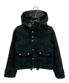 THE NORTHFACE PURPLELABEL（ザ・ノースフェイス パープルレーベル）の古着「NPW2072N　ショートウールジャケット」｜グリーン×ブラック