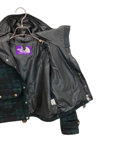 THE NORTHFACE PURPLELABEL（ザ・ノースフェイス パープルレーベル）THE NORTHFACE PURPLELABEL (ザ・ノースフェイス パープルレーベル) NPW2072N　ショートウールジャケット グリーン×ブラック サイズ:Sの古着・服飾アイテム