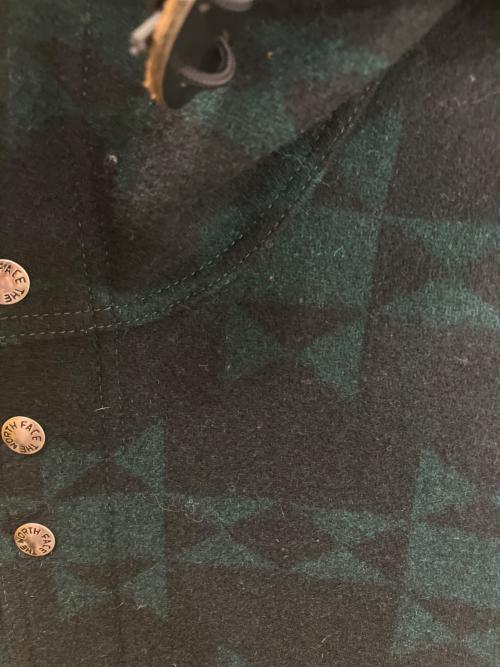 THE NORTHFACE PURPLELABEL（ザ・ノースフェイス パープルレーベル）THE NORTHFACE PURPLELABEL (ザ・ノースフェイス パープルレーベル) NPW2072N　ショートウールジャケット グリーン×ブラック サイズ:Sの古着・服飾アイテム