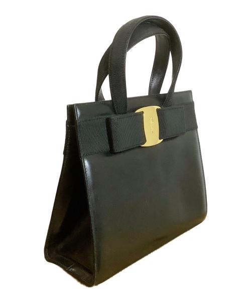 Salvatore Ferragamo（サルヴァトーレ フェラガモ）Salvatore Ferragamo (サルヴァトーレ フェラガモ) 2WAYハンドバッグ ブラックの古着・服飾アイテム