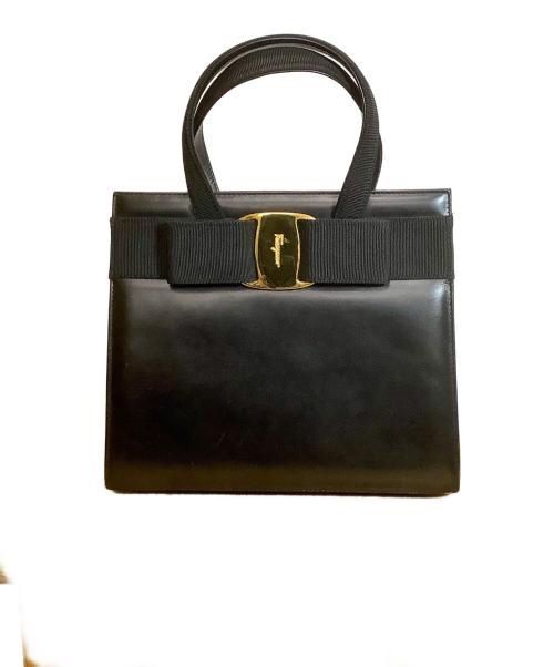 Salvatore Ferragamo（サルヴァトーレ フェラガモ）Salvatore Ferragamo (サルヴァトーレ フェラガモ) 2WAYハンドバッグ ブラックの古着・服飾アイテム