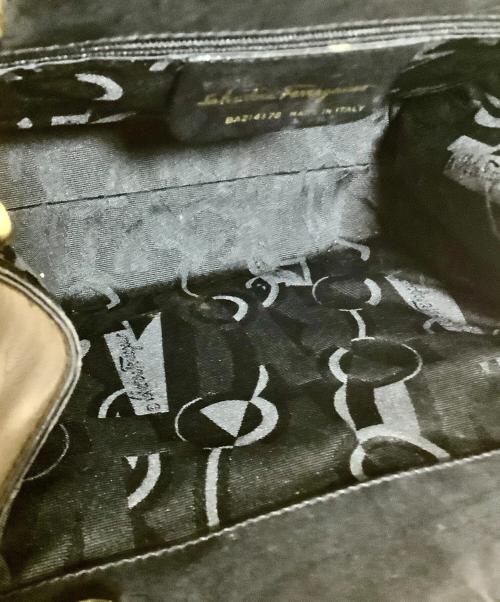 Salvatore Ferragamo（サルヴァトーレ フェラガモ）Salvatore Ferragamo (サルヴァトーレ フェラガモ) 2WAYハンドバッグ ブラックの古着・服飾アイテム