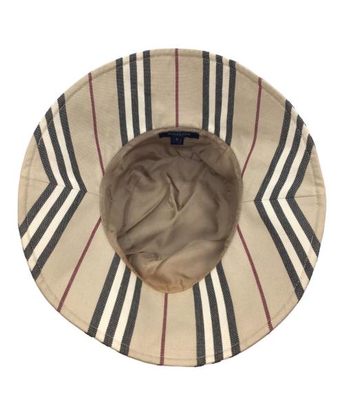 BURBERRY LONDON（バーバリーロンドン）BURBERRY LONDON (バーバリーロンドン) バケットハット ベージュ×ブラックの古着・服飾アイテム