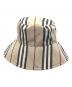 BURBERRY LONDON (バーバリーロンドン) バケットハット ベージュ×ブラック：7000円