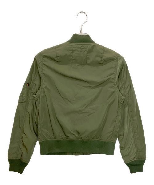 ALPHA（アルファ）ALPHA (アルファ) TA7013-8203　MA-1ジャケット グリーン サイズ:Mの古着・服飾アイテム