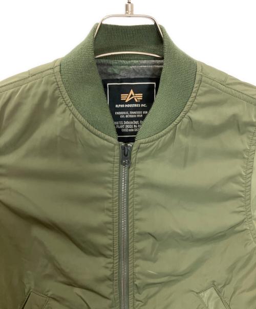 ALPHA（アルファ）ALPHA (アルファ) TA7013-8203　MA-1ジャケット グリーン サイズ:Mの古着・服飾アイテム