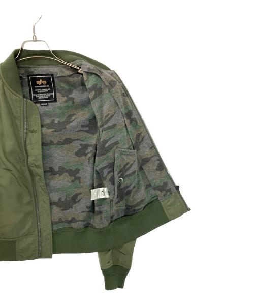 ALPHA（アルファ）ALPHA (アルファ) TA7013-8203　MA-1ジャケット グリーン サイズ:Mの古着・服飾アイテム