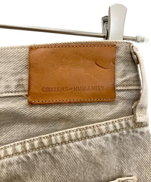 Citizens of humanity（シチズンズオブヒューマニティ）Citizens of humanity (シチズンズオブヒューマニティ) デニムパンツ ブラウン×ホワイト サイズ:24の古着・服飾アイテム
