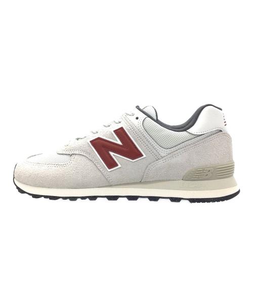 NEW BALANCE（ニューバランス）NEW BALANCE (ニューバランス) BEAMS (ビームス) U574SOR レッド×ホワイト サイズ:US10.5、UK10、EU44.5、JPN28.5の古着・服飾アイテム