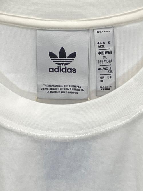 adidas（アディダス）adidas (アディダス) JX8978　半袖カットソー ホワイト サイズ:2XLの古着・服飾アイテム