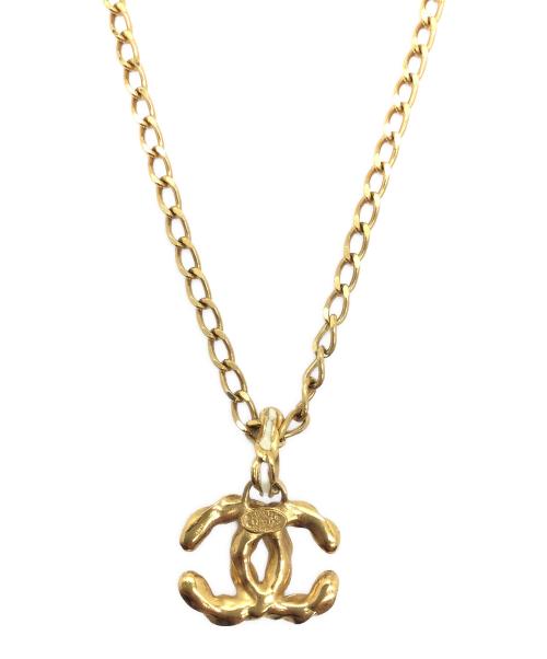 CHANEL（シャネル）CHANEL (シャネル) ココマークネックレス ゴールド×ホワイトの古着・服飾アイテム