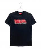 DIESELディーゼル）の古着「半袖カットソー」｜ブラック