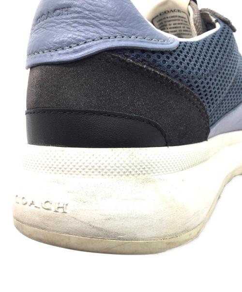 COACH（コーチ）COACH (コーチ) Tech Runner In Colorblock ブラック×ブルー サイズ:US8D、CN255()2.5、EUR41の古着・服飾アイテム