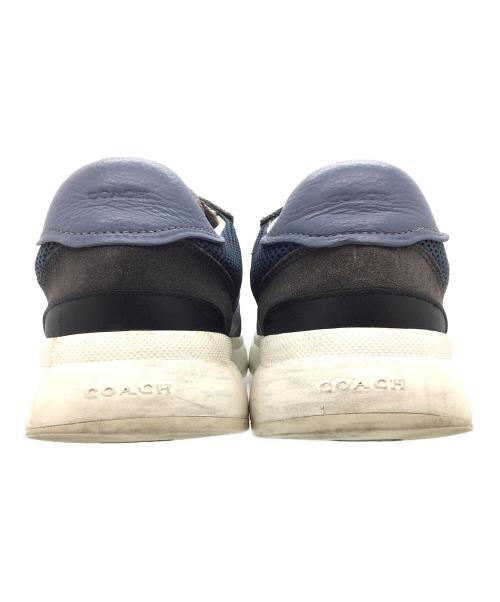 COACH（コーチ）COACH (コーチ) Tech Runner In Colorblock ブラック×ブルー サイズ:US8D、CN255()2.5、EUR41の古着・服飾アイテム