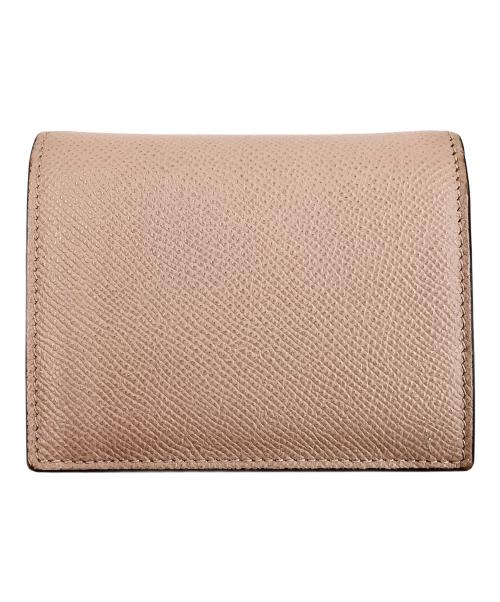 Salvatore Ferragamo（サルヴァトーレ フェラガモ）Salvatore Ferragamo (サルヴァトーレ フェラガモ) 2つ折り財布 ピンク×ゴールドの古着・服飾アイテム