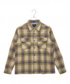 PENDLETONペンドルトン）の古着「4475-7202　長袖シャツ」｜ブラウン×ネイビー