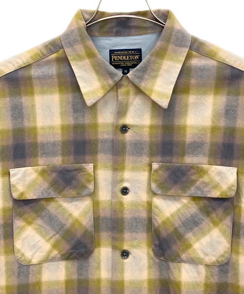 PENDLETON（ペンドルトン）PENDLETON (ペンドルトン) 4475-7202　長袖シャツ ブラウン×ネイビー サイズ:Mの古着・服飾アイテム