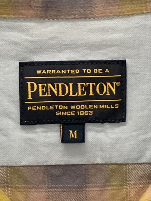 PENDLETON（ペンドルトン）PENDLETON (ペンドルトン) 4475-7202　長袖シャツ ブラウン×ネイビー サイズ:Mの古着・服飾アイテム