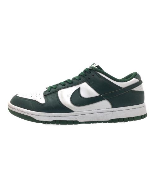 NIKE（ナイキ）NIKE (ナイキ) Dunk Low Retro ホワイト×グリーン サイズ:US9、UK8、EUR42.5、cm27、BR40.5、CN270(2.5)の古着・服飾アイテム