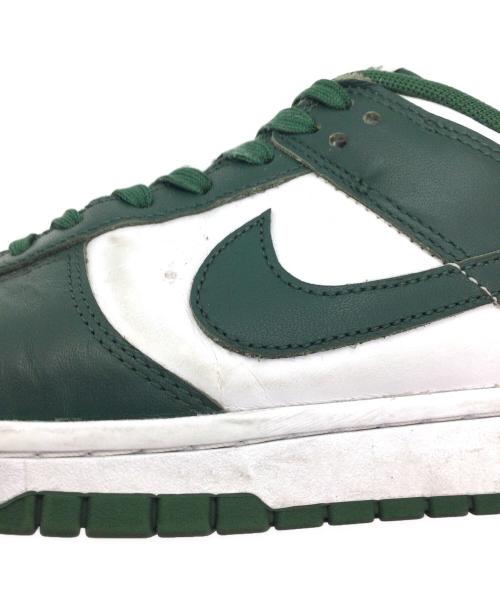 NIKE（ナイキ）NIKE (ナイキ) Dunk Low Retro ホワイト×グリーン サイズ:US9、UK8、EUR42.5、cm27、BR40.5、CN270(2.5)の古着・服飾アイテム