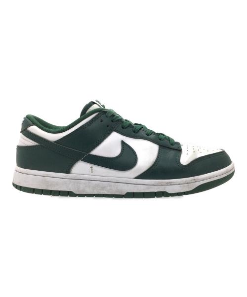 NIKE（ナイキ）NIKE (ナイキ) Dunk Low Retro ホワイト×グリーン サイズ:US9、UK8、EUR42.5、cm27、BR40.5、CN270(2.5)の古着・服飾アイテム
