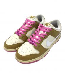 NIKE（ナイキ）の古着「Dunk Low "Just Do It"」｜アイボリー×ブラウン×ピンク