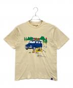 go slow caravan×NISSANゴースローキャラバン×ニッサン）の古着「半袖カットソー」｜ベージュ