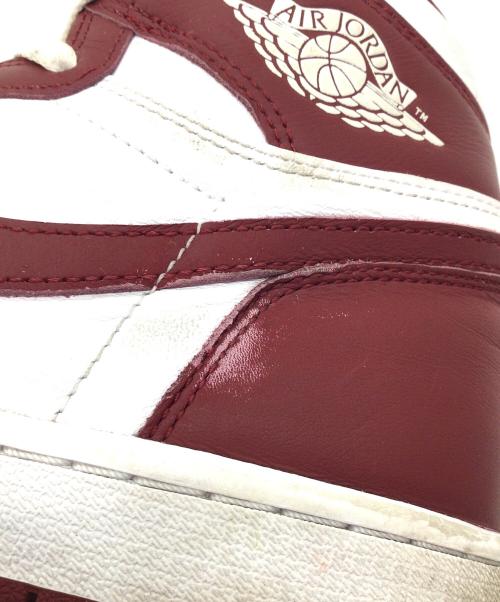 NIKE（ナイキ）NIKE (ナイキ) Air Jordan 1 Retro High OG ホワイト×レッド サイズ:US9、UK8、EUR42.5、cm27、BR40.5、CN270(2.5)の古着・服飾アイテム