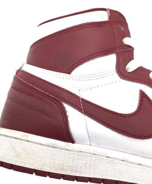 NIKE（ナイキ）NIKE (ナイキ) Air Jordan 1 Retro High OG ホワイト×レッド サイズ:US9、UK8、EUR42.5、cm27、BR40.5、CN270(2.5)の古着・服飾アイテム