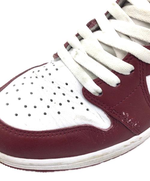 NIKE（ナイキ）NIKE (ナイキ) Air Jordan 1 Retro High OG ホワイト×レッド サイズ:US9、UK8、EUR42.5、cm27、BR40.5、CN270(2.5)の古着・服飾アイテム