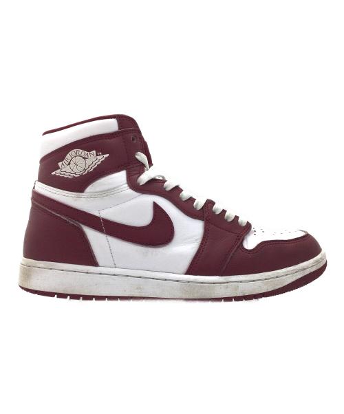 NIKE（ナイキ）NIKE (ナイキ) Air Jordan 1 Retro High OG ホワイト×レッド サイズ:US9、UK8、EUR42.5、cm27、BR40.5、CN270(2.5)の古着・服飾アイテム