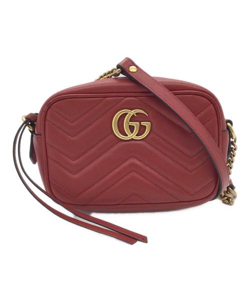 GUCCI（グッチ）GUCCI (グッチ) ショルダーバッグ レッドの古着・服飾アイテム