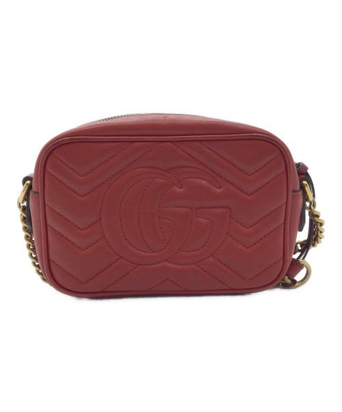 GUCCI（グッチ）GUCCI (グッチ) ショルダーバッグ レッドの古着・服飾アイテム