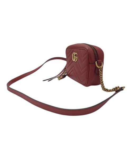 GUCCI（グッチ）GUCCI (グッチ) ショルダーバッグ レッドの古着・服飾アイテム