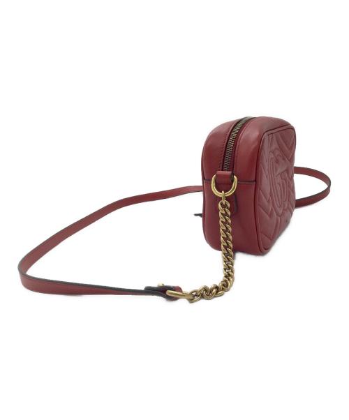 GUCCI（グッチ）GUCCI (グッチ) ショルダーバッグ レッドの古着・服飾アイテム